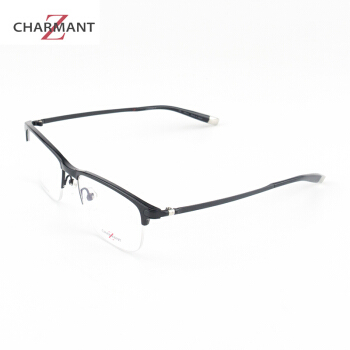 CHARMANT夏蒙 眼镜框男款半框板材眼镜架近视配镜光学镜架ZT19873 53mm BK 黑色