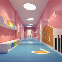 星加坊 PVC运动地胶羽毛球场篮球场室内幼儿园健身房间地板地垫 宝石纹4.5自己安装