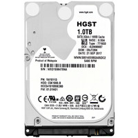 昱科（HGST）1TB 笔记本硬盘 5400转16MB SATA3Gb/s 存储密集型监控硬盘(HCC541010B9E360)