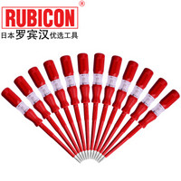 罗宾汉（RUBICON）进口电工测电笔 RVT-212 试电笔 150V-250V 电工螺丝刀式电笔 12支装
