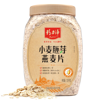jinglipei 精力沛 早餐谷物 小麦胚芽燕麦片 原味无加蔗糖中老年营养麦片1.18kg