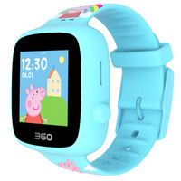 360儿童电话手表SE3 小猪佩奇版 W608 安全定位全彩触屏 小猪佩奇系列 360儿童学生电话手机手表（蓝色）
