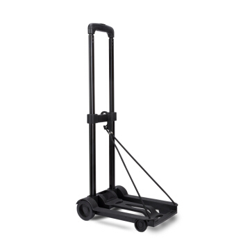 pack all 折叠式便携行李车家用拖车小推车拉货购物车手拉车承重30KG 黑色