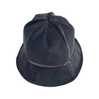 纪维希（Jiweixi） 帽子 韩版百搭渔夫帽 男女户外日系百搭纯色灯芯绒盆帽  JWX601  黑色