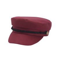 纪维希（Jiweixi） 帽子 女士贝雷帽海军帽 韩版纯色鸭舌帽日系学生百搭军帽 JWX603 酒红色