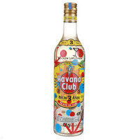 哈瓦那（Havana）洋酒  古巴 哈瓦那 俱乐部 3年 陈酿 朗姆酒 （限量艺术瓶装）700ml *2件