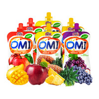 马来西亚进口 OMI 欧咪 混合水果味 可吸果冻 儿童零食 办公室休闲食品 600g（100g*6小袋）