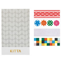 日本锦宫(King Jim)KITTA和纸胶带手账贴纸彩色胶布贴画 KIT010布料