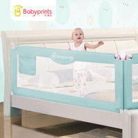 Babyprints儿童床护栏宝宝床围栏婴儿防摔床挡板防护栏 单面2米 绿色