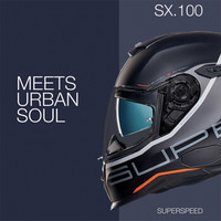 NEXX SX.100 极速SUPERSPEED 亚洲版型 四季全盔 轻量复合材料电动摩托车头盔 极速黑色 XXL