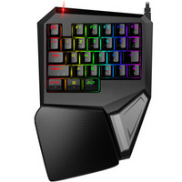 多彩(DELUX)T9Plus机械键盘青轴 单手键盘 英雄联盟lol单手键盘 cf游戏键盘 RGB背光键盘 apex英雄吃鸡键盘