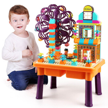 纽奇 （Nukide） 趣味积木玩具 116件 大颗粒儿童积木 宝宝立体拼插礼物 波普印象系列-幸福摩天轮