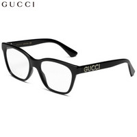 GUCCI 古驰 eyewear 女款光学镜架 板材光学镜架 GG0420O-001 黑色镜框 52mm