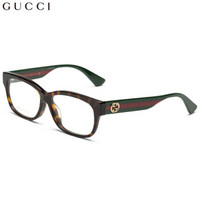 GUCCI 古驰 eyewear 女款光学镜架 板材光学镜架 GG0278OA-006 黑色镜框 55mm