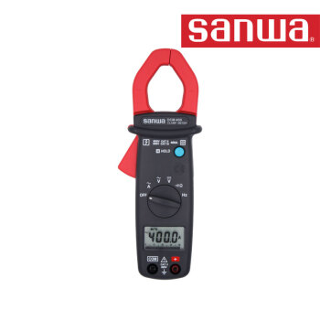 三和sanwa交流钳形表DCM400 口径25mm交流电流400A分辨率0.01A 数据锁定42段快速条形图显示自动关机