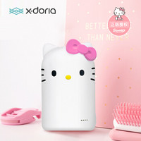 x-doria HelloKitty移动电源10000毫安大容量便携式手机通用充电宝 萌脸粉凯蒂猫