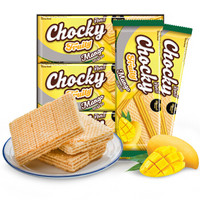 泰国进口 CHOCKY/比斯奇果屋巧客 芒果味夹心威化饼干 早餐下午茶 办公室点心（30g*12袋）/盒360g