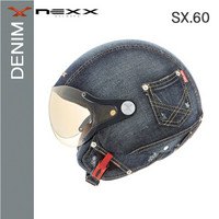 NEXX SX.60 Denim 亚洲版型  休闲半盔 轻量复合材料电动摩托车头盔 牛仔款 S