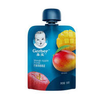 嘉宝（Gerber）进口宝宝零食儿童辅食婴幼儿 芒果苹果果泥90g(新老包装交替发货）