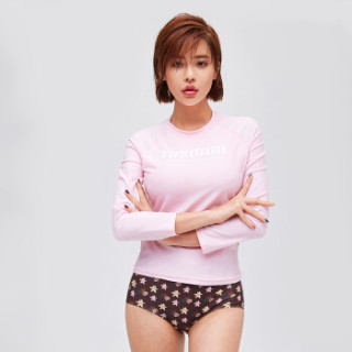 拓胜 泳镜侠 女士分体泳衣 保守显瘦温泉度假泳衣 游泳衣女 盛夏果实 XL