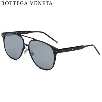 葆蝶家Bottega Veneta eyewear太阳镜男款 太阳镜 BV0212S-001 黑色镜框灰色镜片 57mm