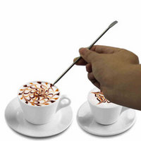 焙印 不锈钢咖啡拉花针 画花 钩花 雕花棒 花式咖啡器具 经典款拉花针