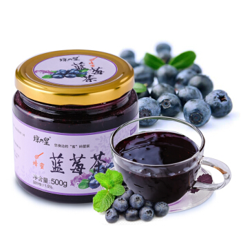 琼皇蜂蜜蓝莓茶 韩式风味冲饮果汁水果茶饮料 500g/瓶