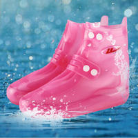 回力 男女成人款雨天户外防水防滑加厚雨鞋套 HXL218 粉红 XL