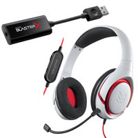 创新（Creative）游戏娱乐声卡耳机套装G1外置声卡+Inferno白色游戏耳机推荐搭配优惠组合