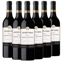澳大利亚进口红酒 杰卡斯（Jacob’s Creek）经典系列赤霞珠干红葡萄酒 750ml*6整箱装
