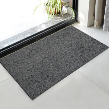 兰诗（LAUTEE）LS-3101 酒店宾馆防滑蹭土商用拉丝地垫 门垫入户垫 灰色0.9米宽*1.8米长