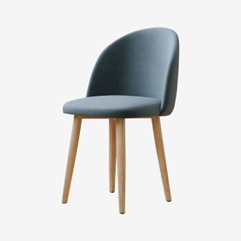 乐高赫曼 伊姆斯椅子现代简约书桌椅家用餐厅靠背椅电脑椅凳子实木北欧餐椅 LG-LD1蓝色
