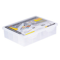 拓伏锐（TOPFORZA）SB-2702 零件盒隔板式塑料零件收纳盒元件盒子零件分隔箱