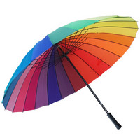昵迪 昵迪 雨伞长柄双人加大号加固24骨商务防风男女户外大雨伞三人创意雨伞