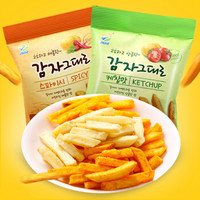 韩国进口 九日（JIUR）休闲膨化土豆条薯条番茄味/辣味54g*2袋