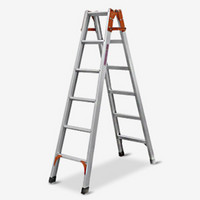 奥鹏 铝合金工业梯加厚直马梯折叠工程梯安全一字梯AP-2616