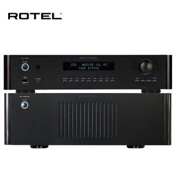 ROTEL RB-1552MKII+RC-1572 音响 音箱 高保真 HiFi 前后级功放 发烧级 数字输入 平衡XLR 蓝牙 PC-USB 黑色