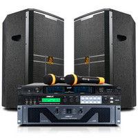 狮乐（SHILE）S88/BM15/天琴五号/SH12专业舞台音响套装 纯后级大功率功放带15英寸音箱配效果器 专业音箱