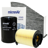 科德宝(micronAir)滤清器滤芯格机油滤芯+空气滤+空调滤除甲醛防PM2.5(大众迈腾途安速腾斯柯达明锐)