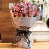 花千朵33朵紫色玫瑰花束鲜花速递同城送花520生日纪念日七夕情人节礼物送女生女朋友老婆