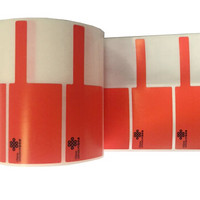 舜普（SP）UNPF02-500R 联通旗型标签 45mm*30mm+35mm红(500片/卷)