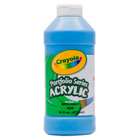 绘儿乐（Crayola）学生绘画涂料织物颜料 美国进口 16盎司单瓶装丙烯颜料 蓝色 20-40163570