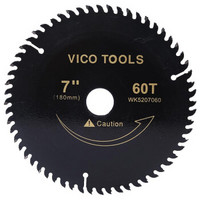 威克（vico）WK5207060 合金锯片 木工锯片 薄切锯片180mm