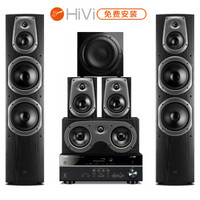 惠威 (HiVi) D60HT+Sub10G+雅马哈V385功放 音响 家庭影院音箱套装 5.1声道落地式 全国免费安装