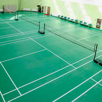 星加坊 PVC运动地胶羽毛球场篮球场室内幼儿园健身房间地板地垫  荔枝纹3.5mm自己安装
