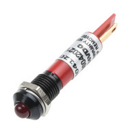 欧时RS ProLED指示灯信号灯204120凸型红色闪光焊接片接端5mm