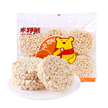 米跳熊米饼原味芝麻酥夹心368g袋装12件