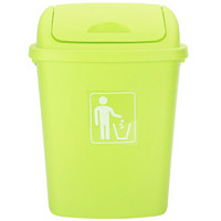 ABEPC 大号塑料垃圾桶30L40升65L四色工业户外加厚包邮厨房家用大垃圾桶65L-H 果绿色带盖