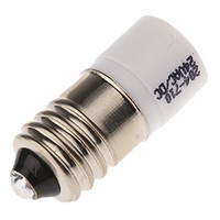 欧时RS ProLED指示灯信号灯204710白色E10灯泡单芯片10mm灯