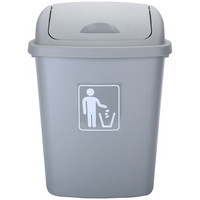ABEPC 大号塑料垃圾桶30L40升65L四色工业户外加厚包邮厨房家用大垃圾桶65L-H 灰色带盖